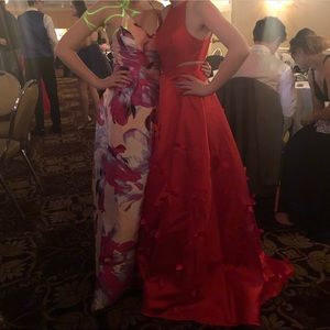 Red long prom / formal dress